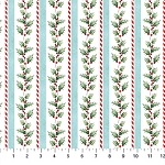 HOLLY JOLLY, HOLLY STRIPE, FROM NORTHCOTT    